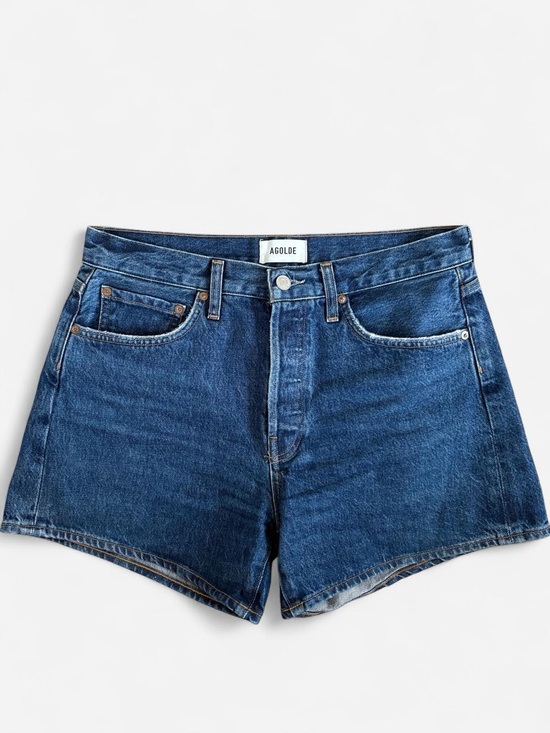 Agolde Pants - Agolde Dark Blue Denim Waistband Detail